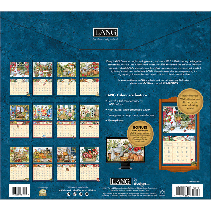 2025 Lang Calendar Heart and Home by Susan Winget