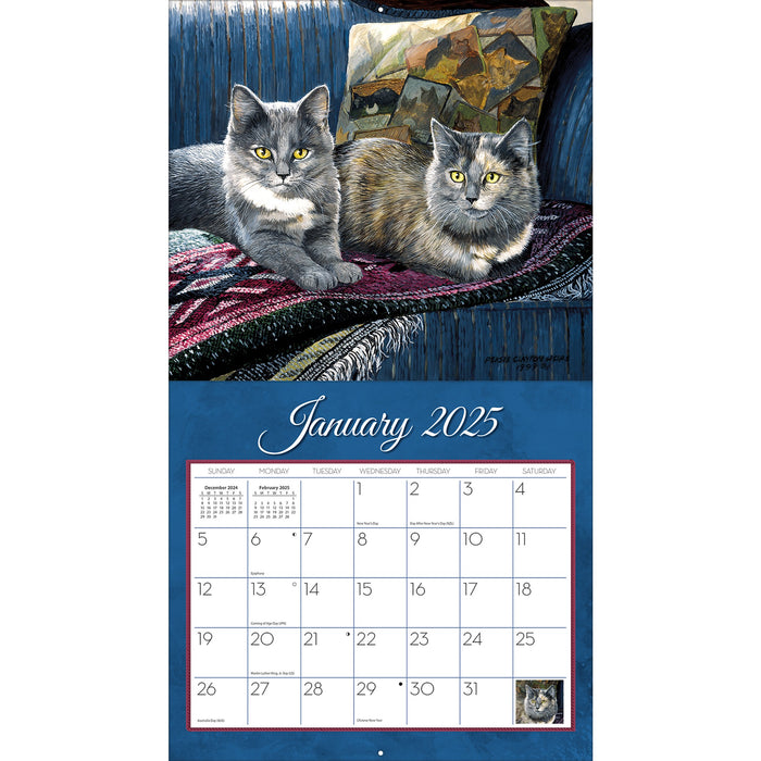 2025 Lang Calendar Love of Cats by Persis Clayton Weirs