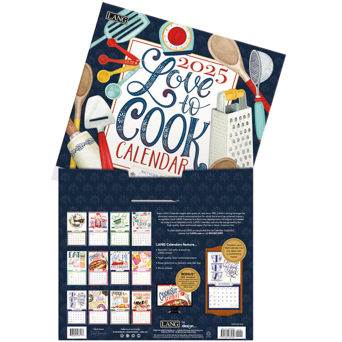 2025 Lang Calendar Love to Cook by Lorilynn Simms