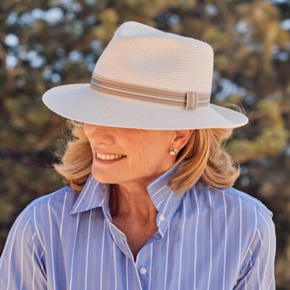 Canopy Bay Barrington Fedora 58cm Ivory