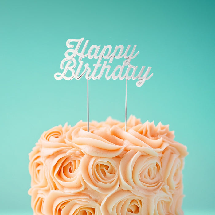 Cake & Candle Cake Topper - Happy Birthday 1