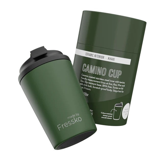 Fressko Ceramic Bino 12oz - Khaki