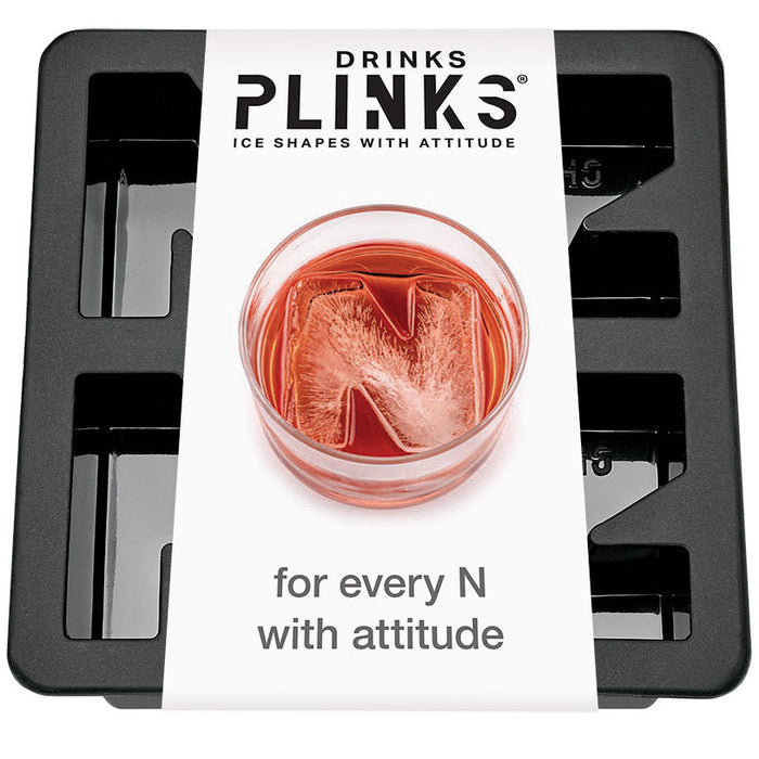 Drinks Plinks Silicone Ice Tray - Letter N