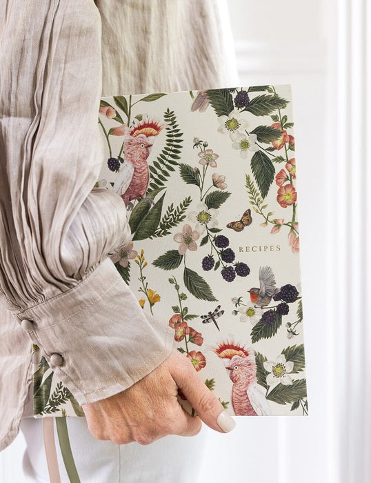 Bespoke Letterpress Heirloom Recipe Book Journal - Cockatoo | Online Kitchenware Shop | Wagga Wagga Kitchen Shop