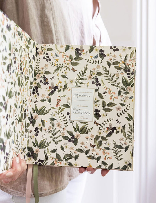 Bespoke Letterpress Heirloom Recipe Book Journal - Cockatoo