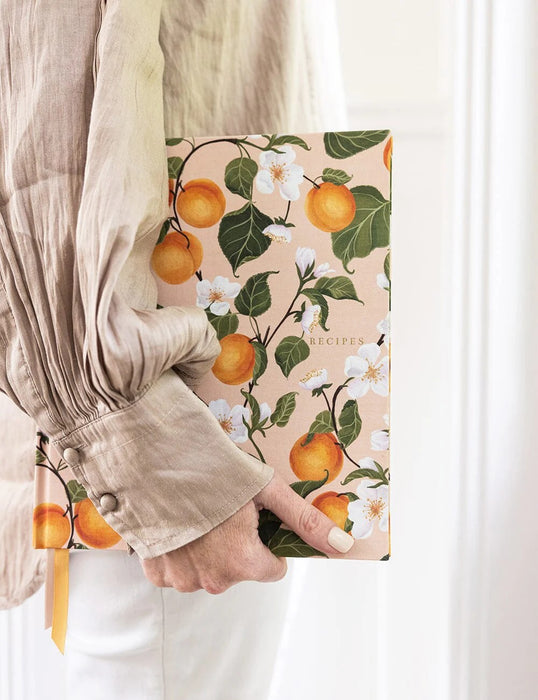Bespoke Letterpress Heirloom Recipe Book Journal - Peaches