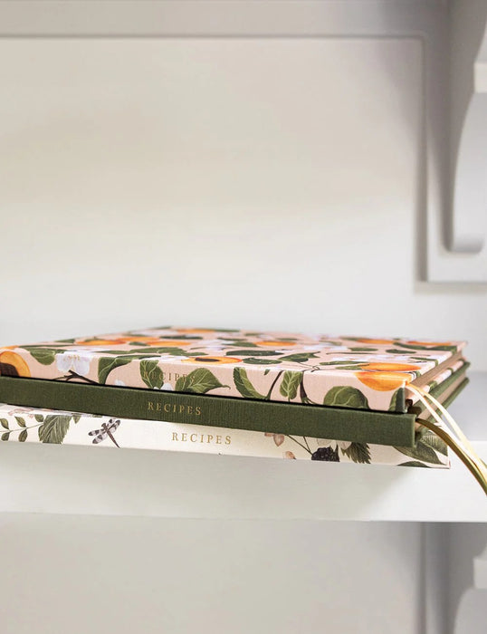 Bespoke Letterpress Heirloom Recipe Book Journal - Peaches