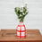 Noss & Co Bud Vase - Pink & Red Gingham