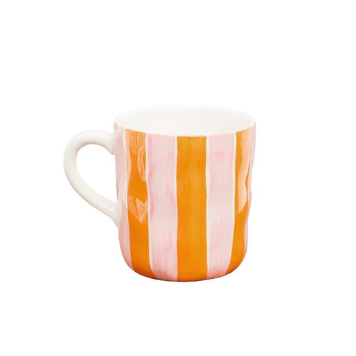 Noss & Co Mug - Pink & Orange Stripe