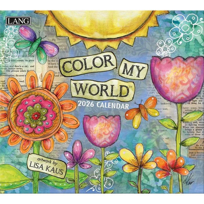2026 Lang Calendar Color My World by Lis Kaus