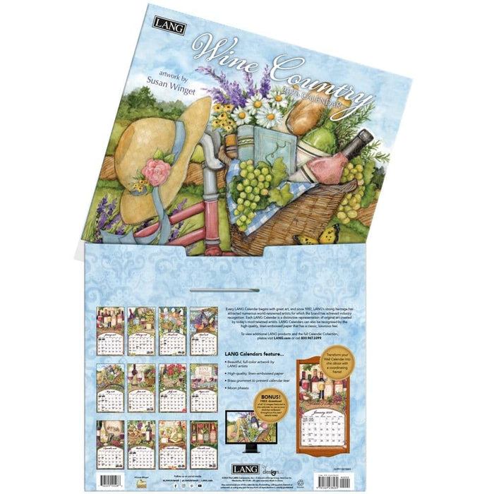 2026 Lang Calendar Wine Country by Susan Winget
