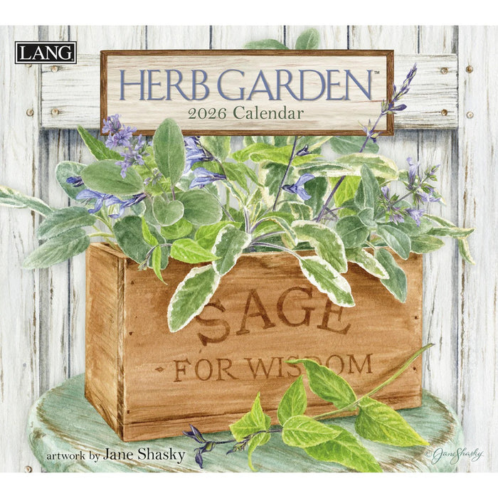 2026 Lang Calendar Herb Garden by Jane Shasky