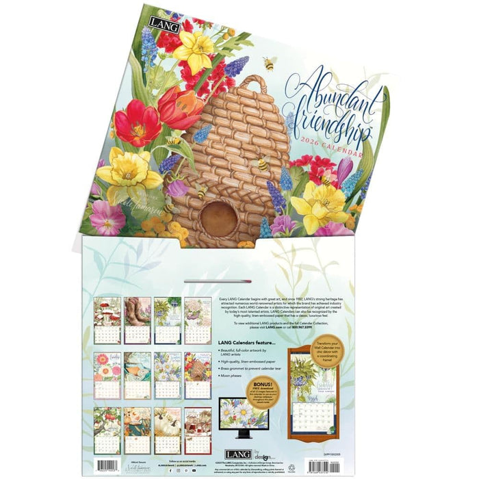 2026 Lang Calendar Abundant Friendship By Nicole Tamarin