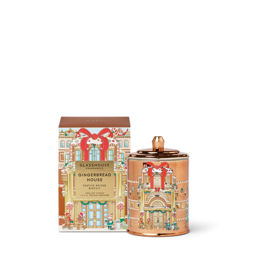Glasshouse Candle 380g - Gingerbread House 2025