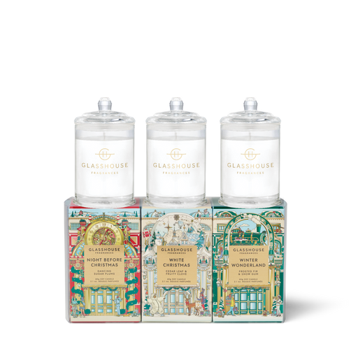 Glasshouse Candle 3x60g Christmas - Trio 2025