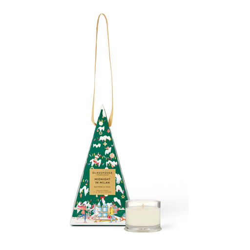 Glasshouse Christmas Bauble 30g Candle -  Midnight In Milan 2025