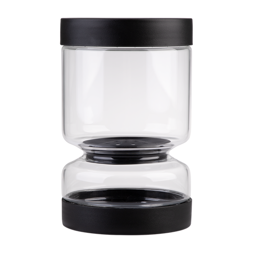 Appetito Borosilicate Glass Pickle Jar 1.1lt - Black