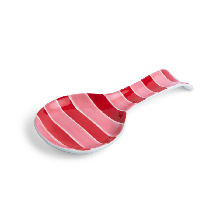 Noss & Co Spoon Rest - Stripe Pink & Red