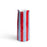 Noss & Co Medium Vase - Cornflower Blue & Red Stripe