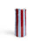 Noss & Co Medium Vase - Burgundy & Blue Stripe