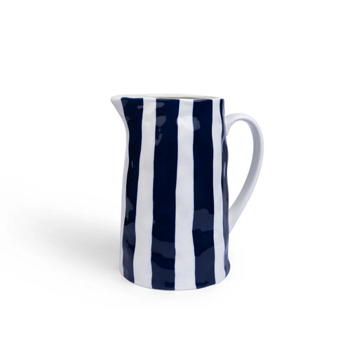Noss & Co Medium Jug - Navy Stripe