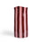 Noss & Co Large Vase - Burgundy Pink Stripe