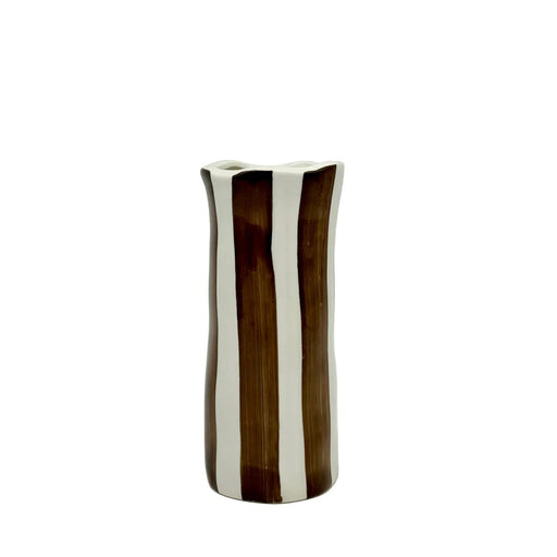 Noss & Co Vase Small - Brown Stripe