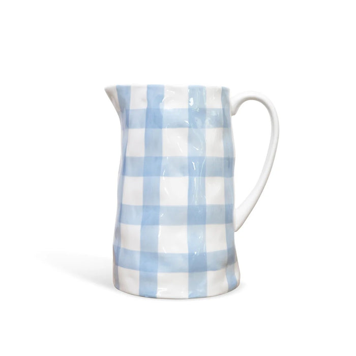 Noss & Co Medium Jug - Cornflower Blue Gingham