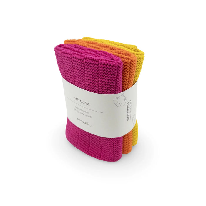 ecovask Dishcloth Heavy Duty 3pk - Sorbet