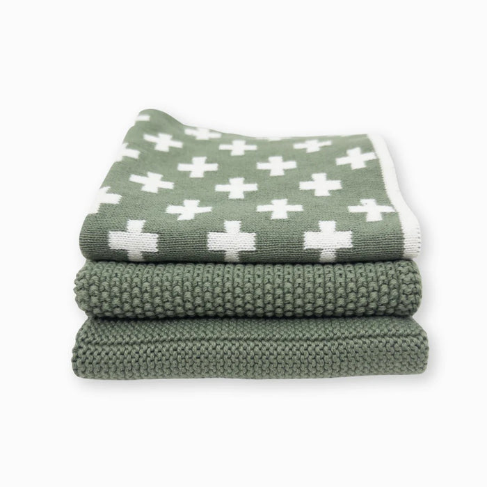 ecovask Dishcloth Variety 3pk - Sage+
