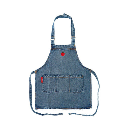 Apron Kids - Denim Apple Embroidery 