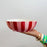 Noss & Co Salad Bowl - Pink & Red Stripe