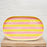 Noss & Co Oval Platter - Pink & Yellow Stripe