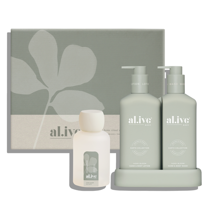 al.ive Ivory Bloom Home Ritual Set