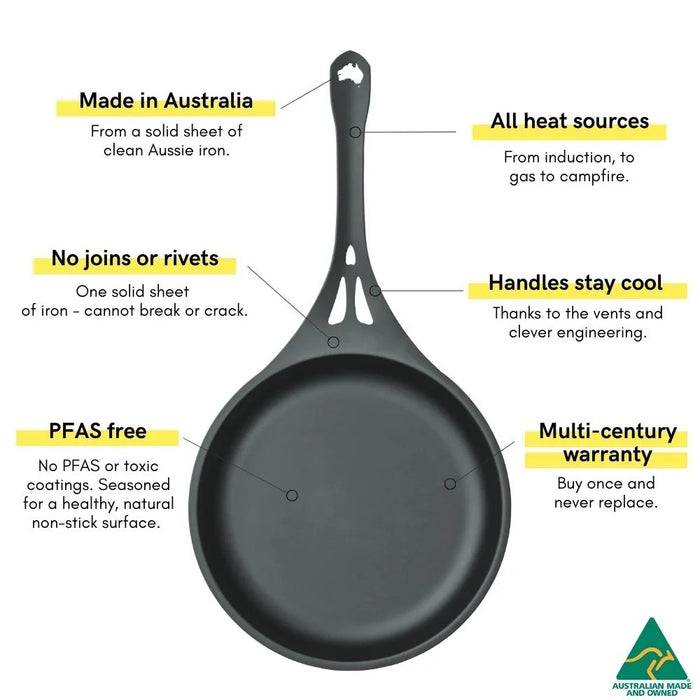 Solidteknics AUS-ION XHD Crepe Pan 31cm