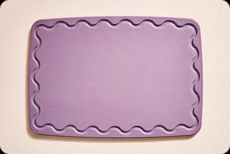 Maison Appret Rice Husk Chopping Board 30 x 23cm - Lilac