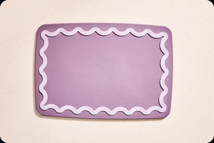 Maison Appret Rice Husk Chopping Board 30 x 23cm - Lilac