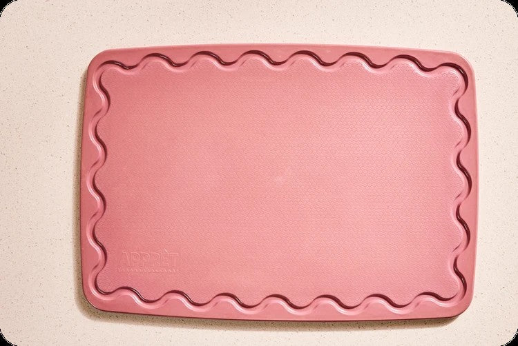 Maison Appret Rice Husk Chopping Board 40 x 28cm - Pink