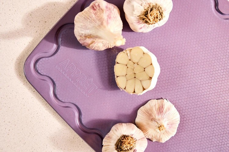 Maison Appret Rice Husk Chopping Board 40 x 28cm - Lilac