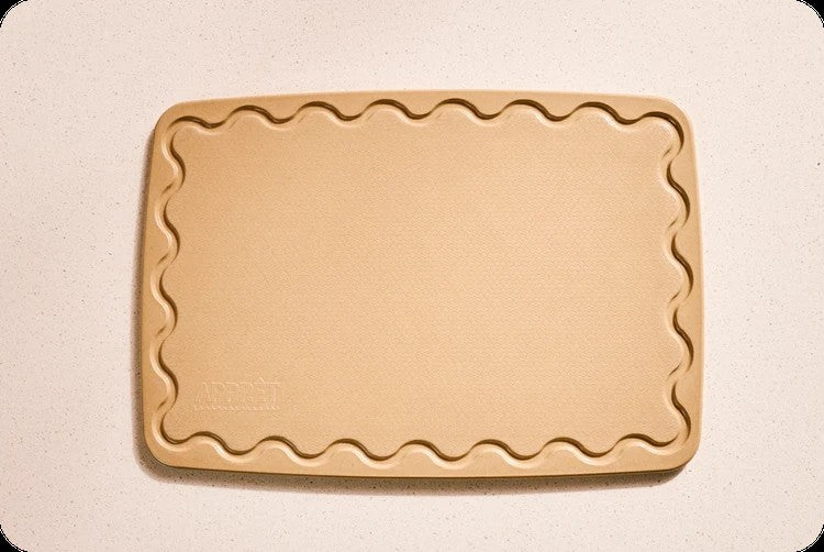 Maison Appret Rice Husk Chopping Board 40 x 28cm - Beige