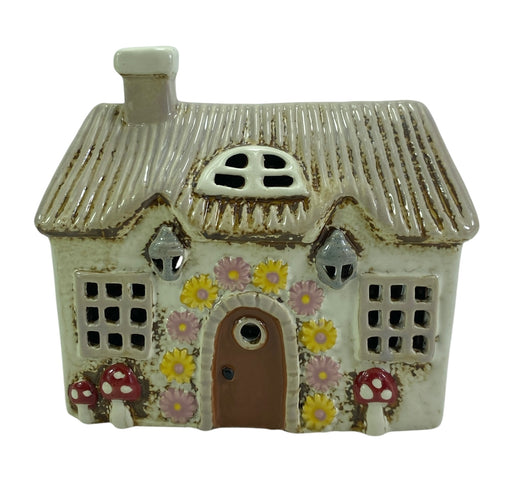 Cottage Tealight - Mushroom Garden House