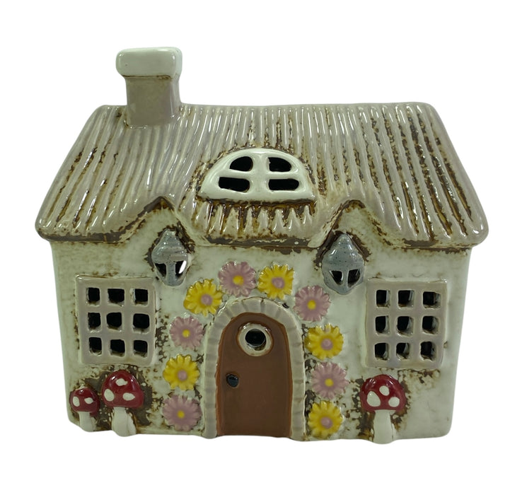 Cottage Tealight - Mushroom Garden House