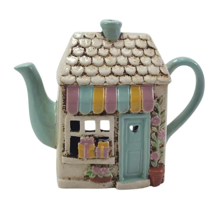 Cottage Tealight - Pastel Teapot House