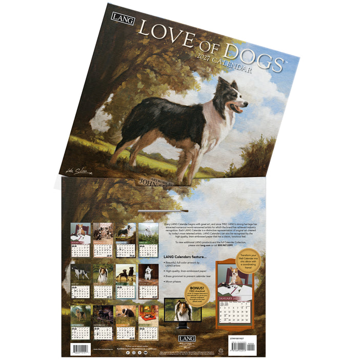 2027 Lang Calendar Love of Dogs by John Silver