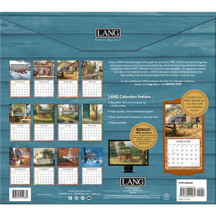 2027 Lang Calendar Simple Country by Michael Humphries