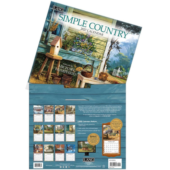 2027 Lang Calendar Simple Country by Michael Humphries