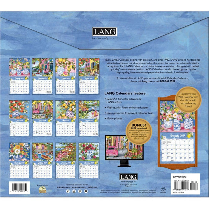 2027 Lang Calendar Ciao Bella by Susan Winget