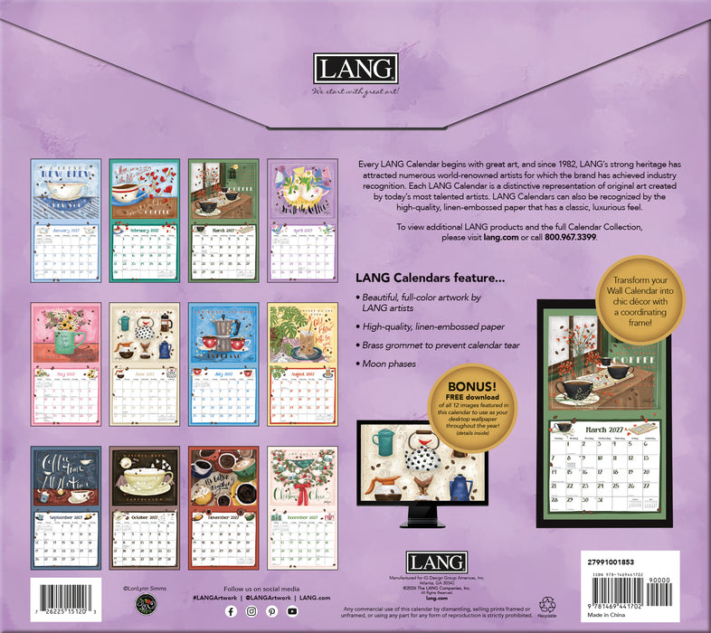 2027 Lang Calendar Coffee by Lorilynn Simms