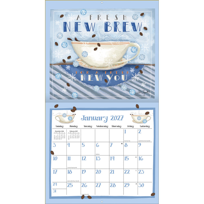 2027 Lang Calendar Coffee by Lorilynn Simms