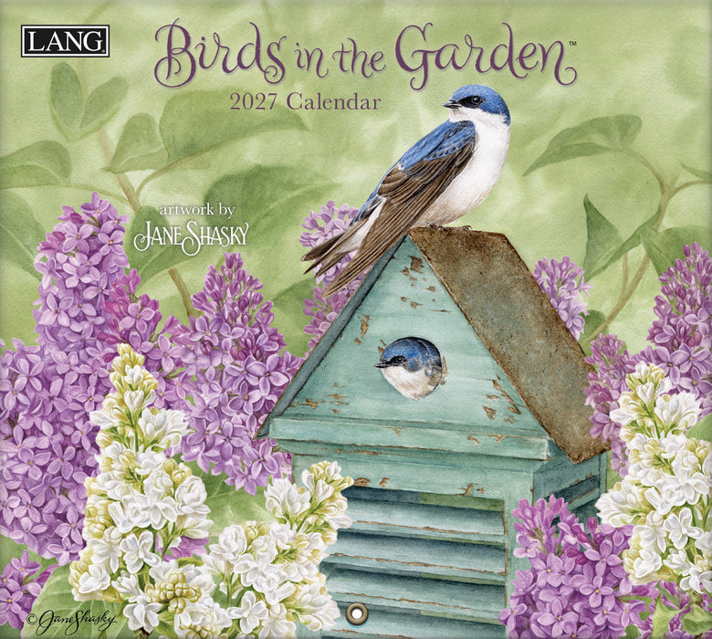 2027 Lang Calendar Birds in the Garden by Jane Shasky